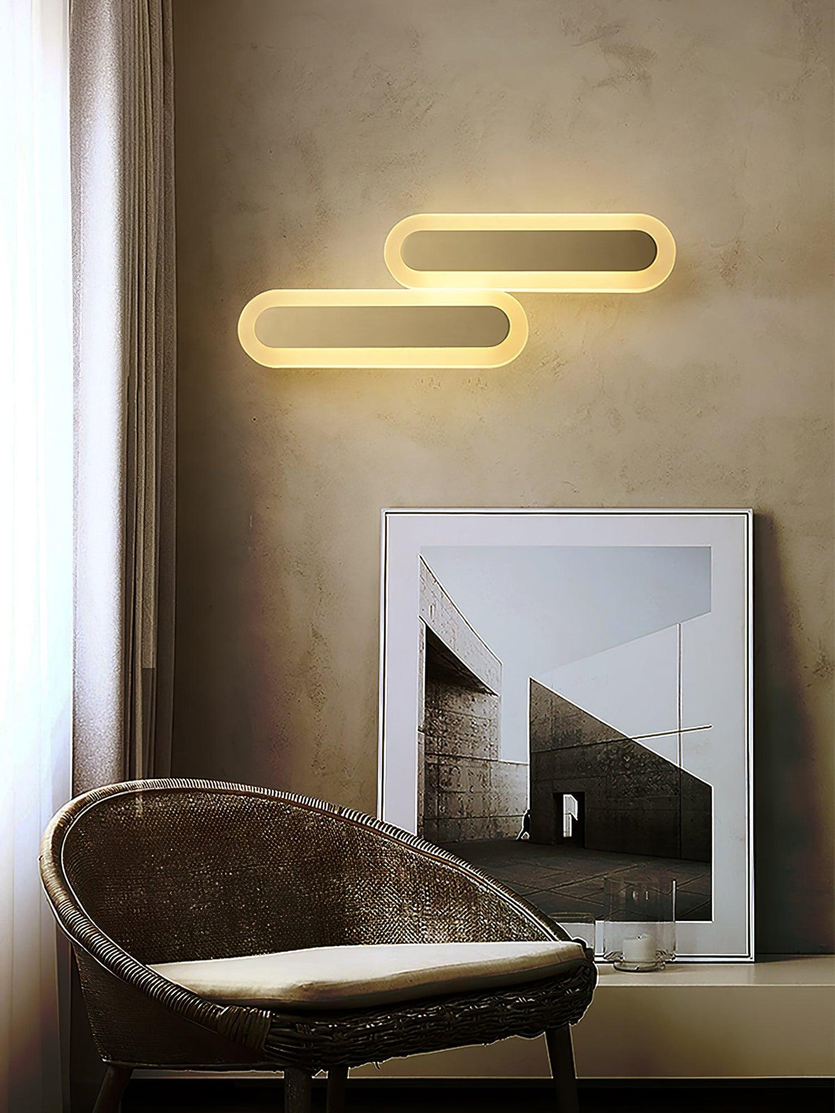 Candeeiro de parede de latão minimalista moderno Solanelle