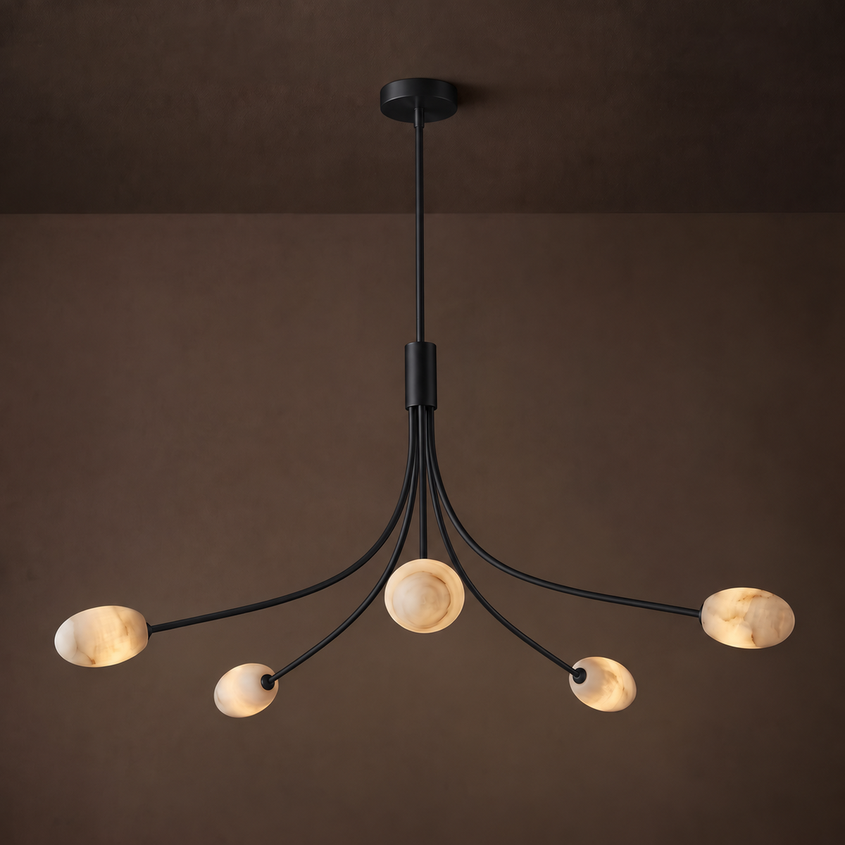 Candeeiro de lustre em alabastro Castercombe