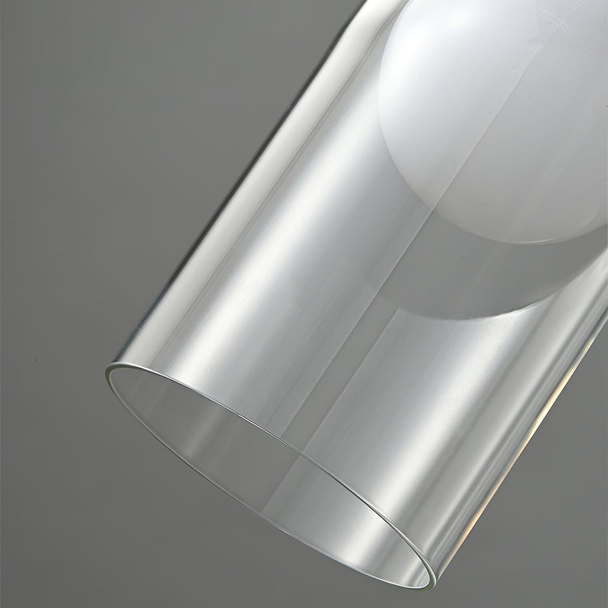 Veloina pendellampe i messing og glas, nordisk, geometrisk