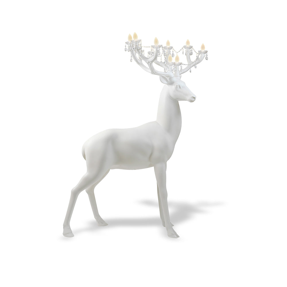 Stag-skulpturgulvlampe