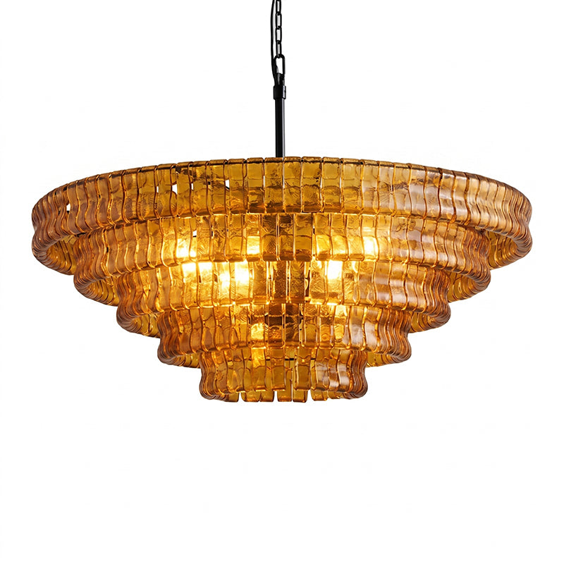 Candeeiro de teto de lustre redondo Venetia