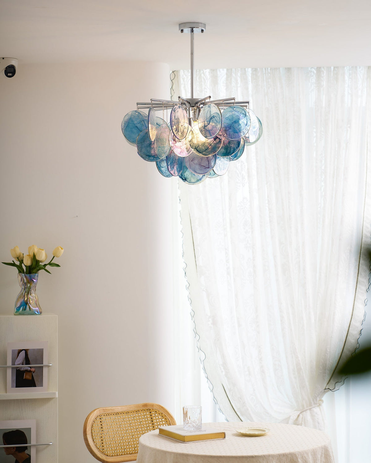 Velalissa lysekrone i glas