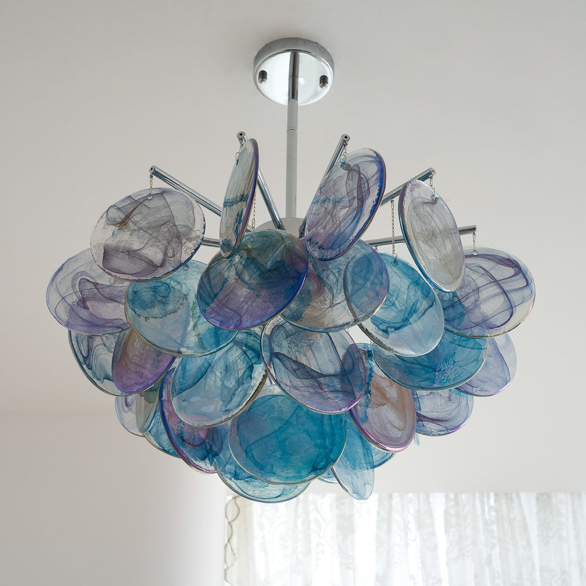 Velalissa lysekrone i glas