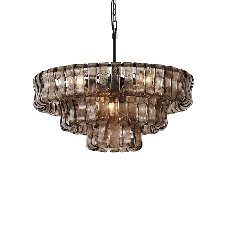 Candeeiro de teto de lustre redondo Venetia