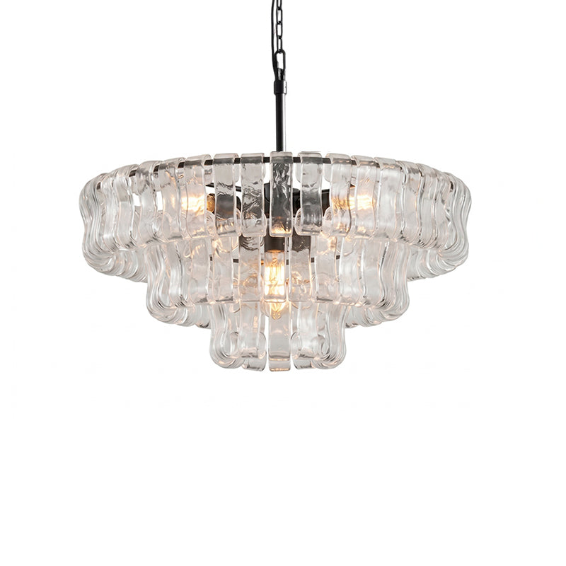 Candeeiro de teto de lustre redondo Venetia
