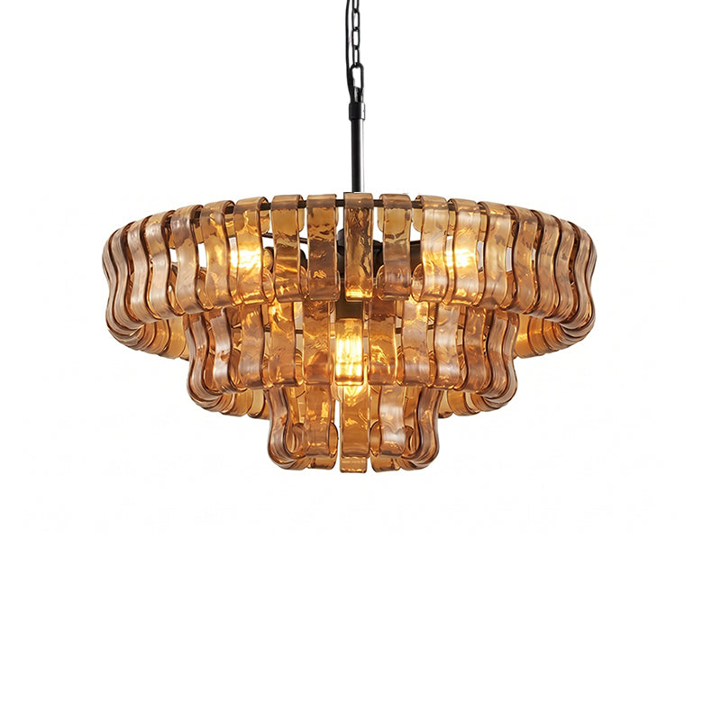 Candeeiro de teto de lustre redondo Venetia