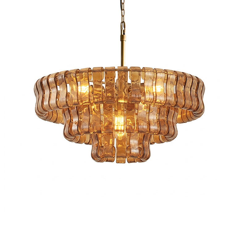 Candeeiro de teto de lustre redondo Venetia