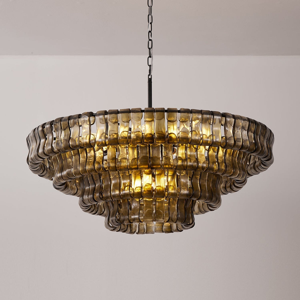 Candeeiro de teto de lustre redondo Venetia