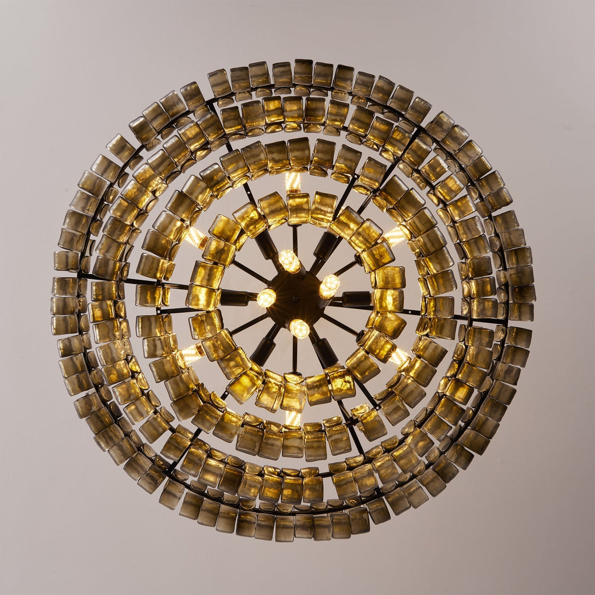 Candeeiro de teto de lustre redondo Venetia