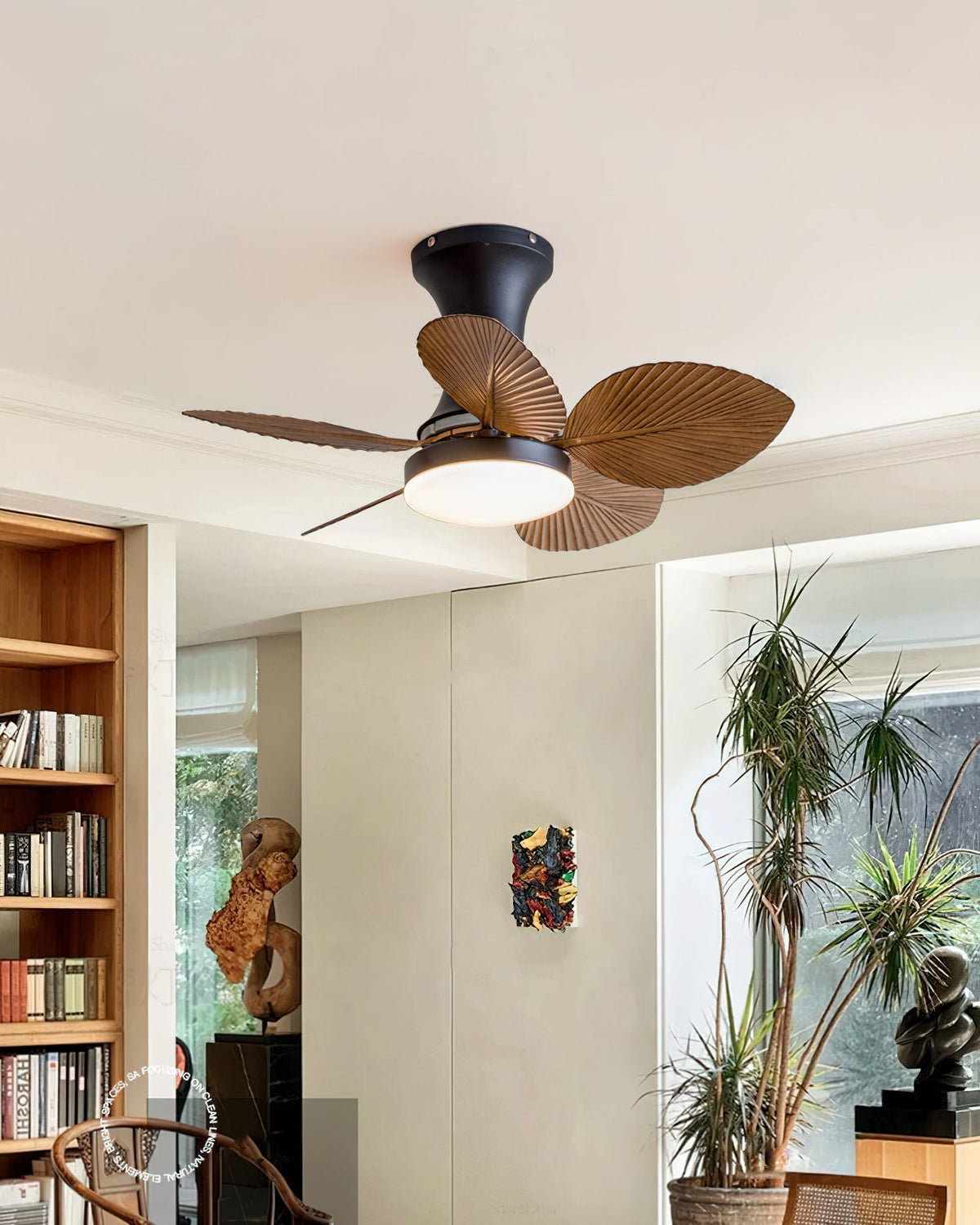 Paloma-loftslampe med ventilator