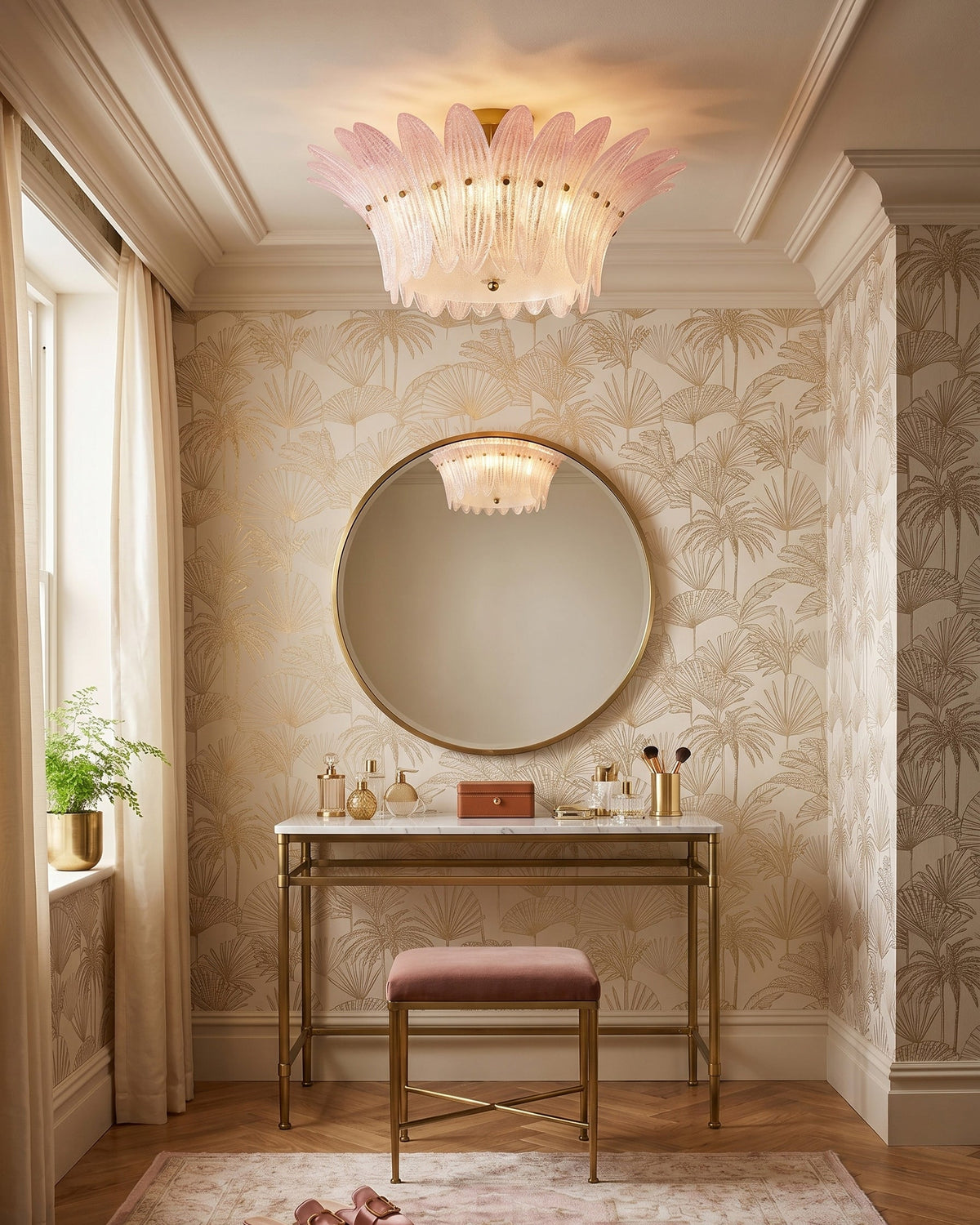 Treviso loftslampe med kronbladsdesign