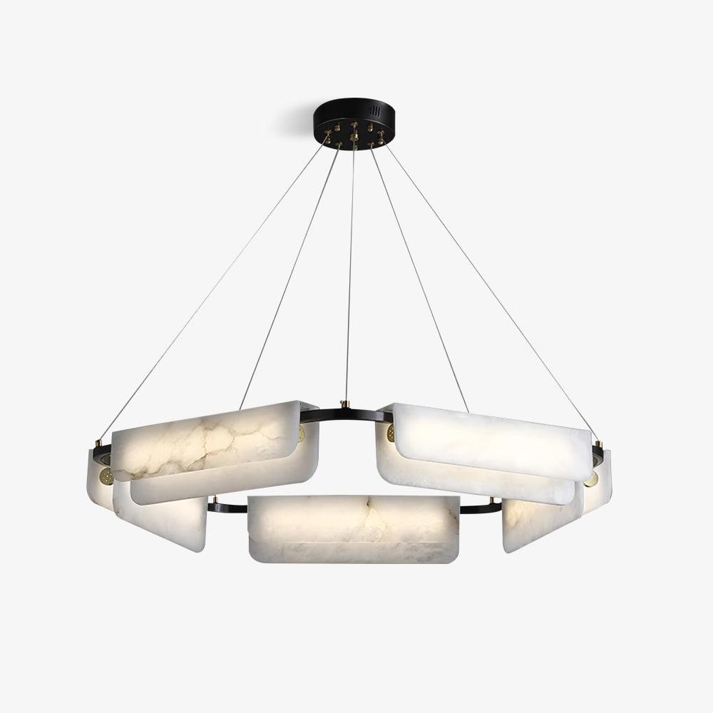 Circona pendellampe i alabast