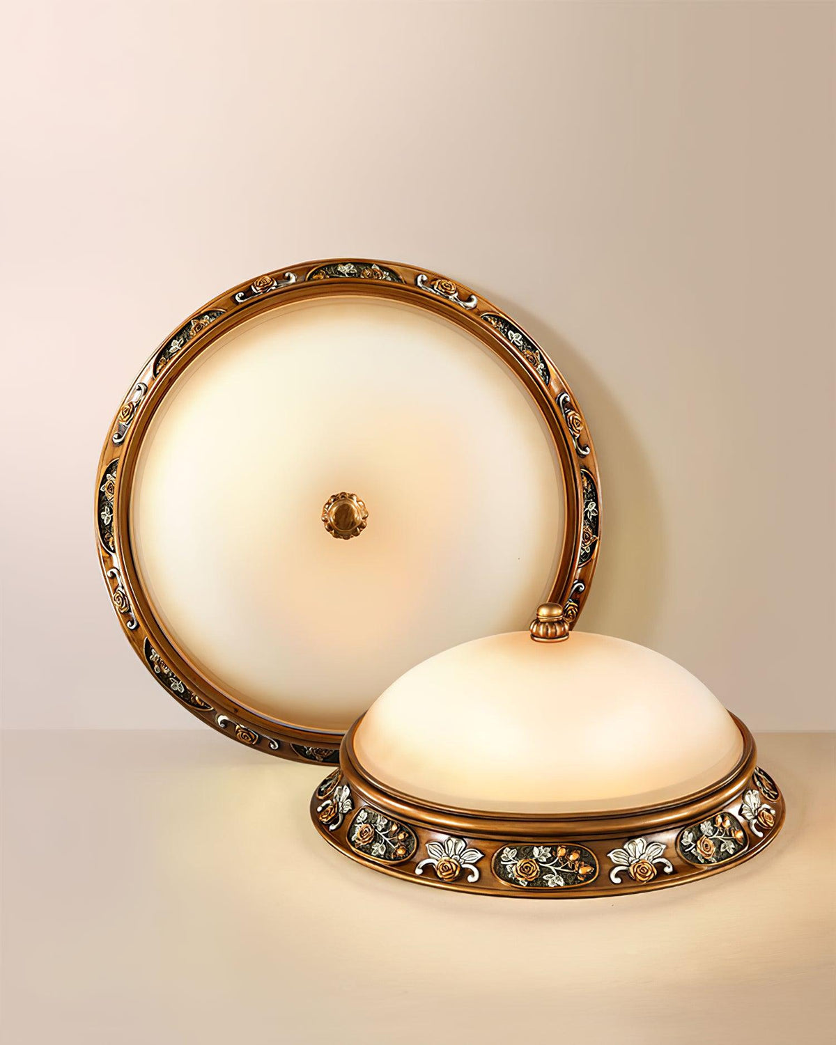 Cilene vintage luksus indbygget loftlampe i kunstharpiks