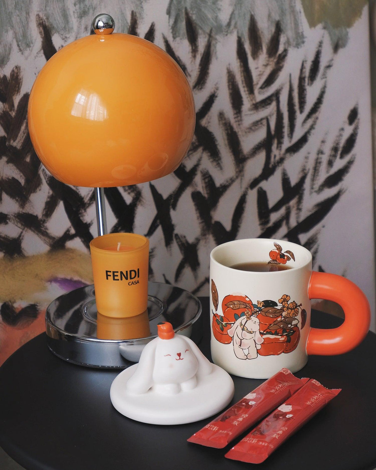 Zephyrce bordslampa i midcentury-modern stil