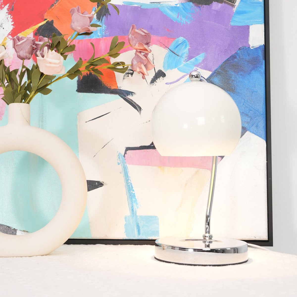 Zephyrce bordslampa i midcentury-modern stil