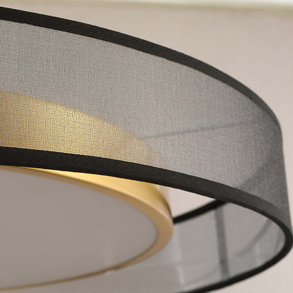 Arisha nordisk modern rund LED-taklampa med utanpåliggande montering, guld/koppar