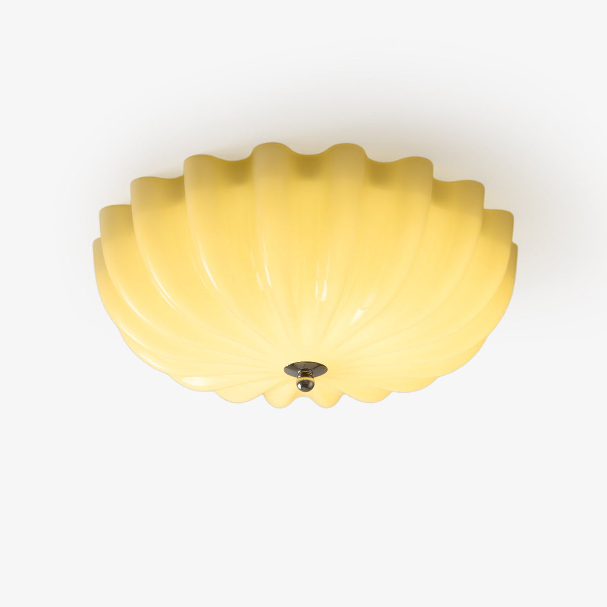 Zerinos premium nordisk konstnärlig taklampa i snäckform med trä och glas