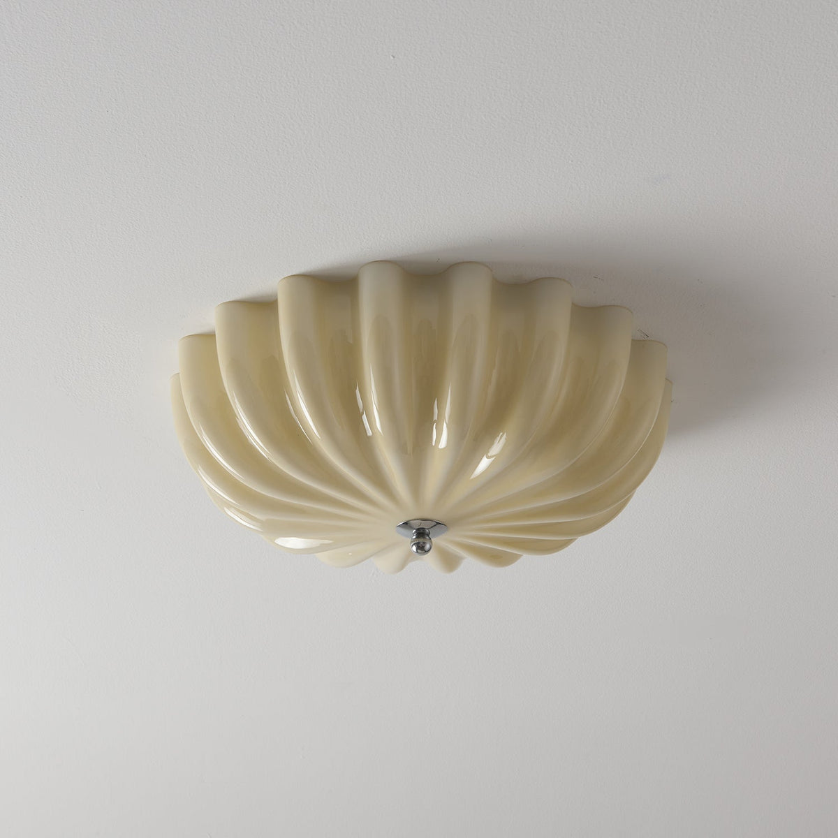 Zerinos premium nordisk konstnärlig taklampa i snäckform med trä och glas