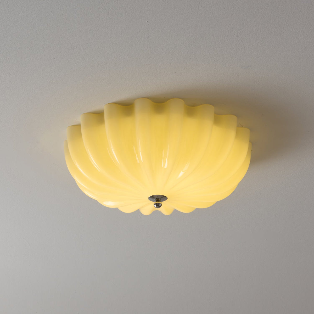 Zerinos premium nordisk konstnärlig taklampa i snäckform med trä och glas