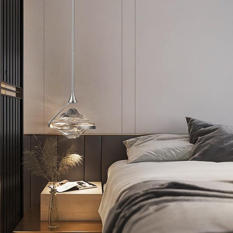 Elyarette pendellampa med diamantkristall