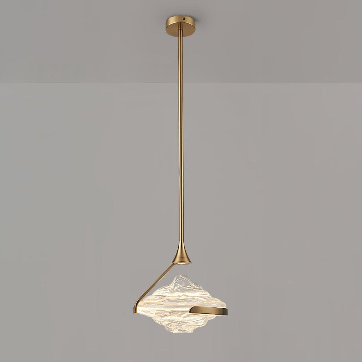 Elyarette pendellampa med diamantkristall