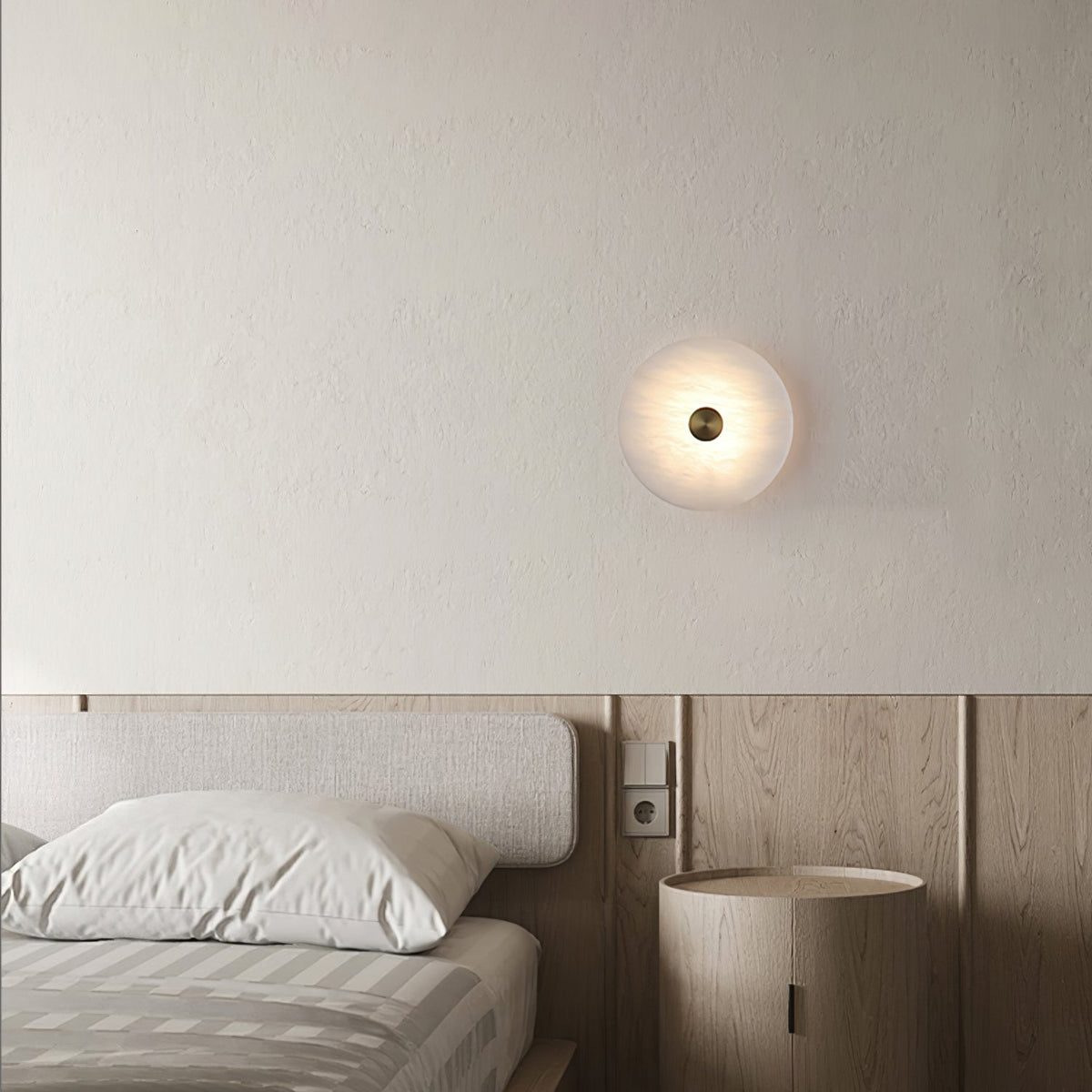 Selina minimalistisk taklampa i alabaster