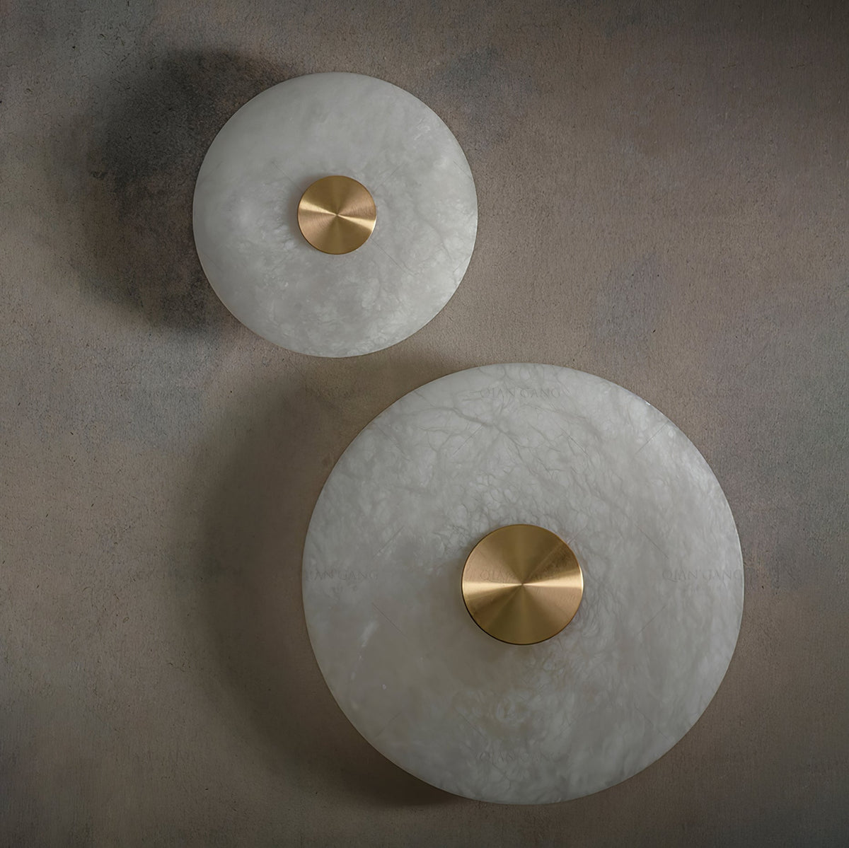 Selina minimalistisk taklampa i alabaster