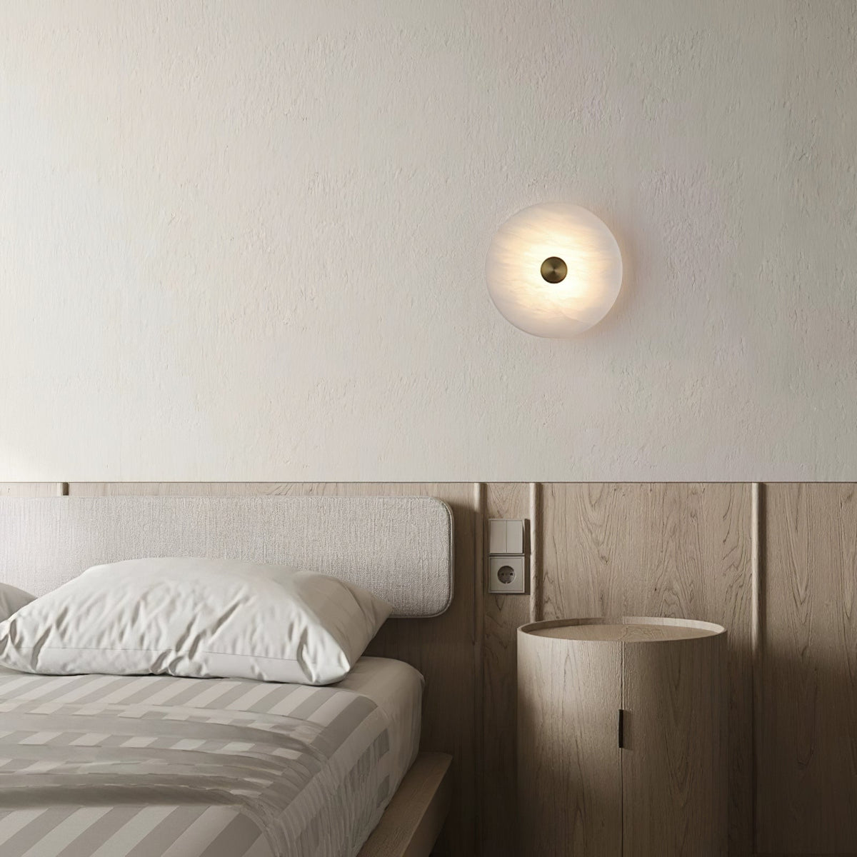 Selina minimalistisk taklampa i alabaster