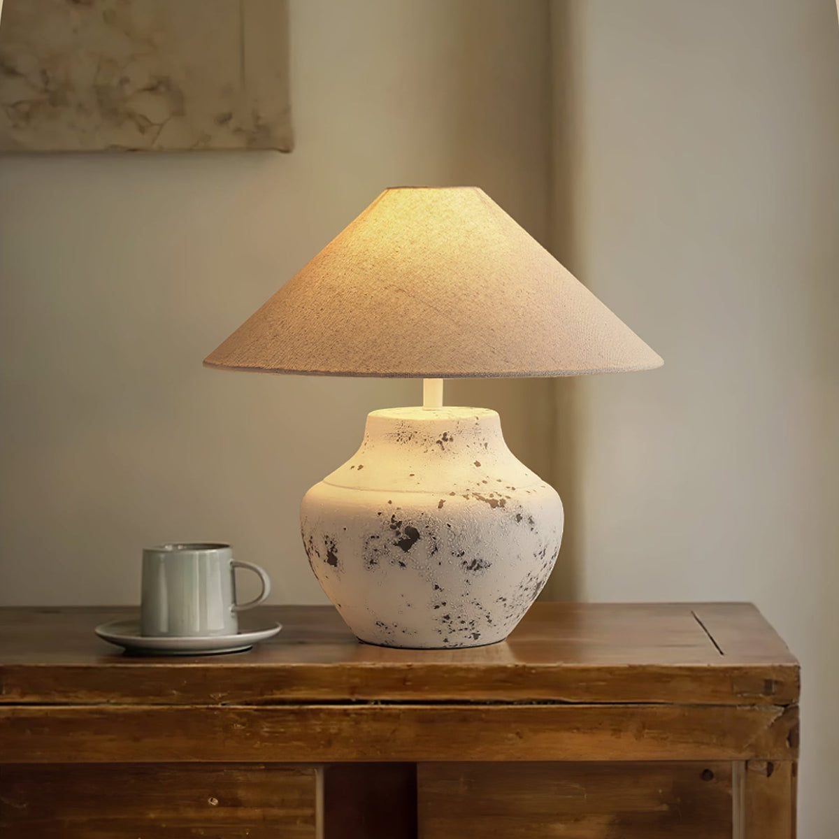 Atticus modern bordslampa i keramik