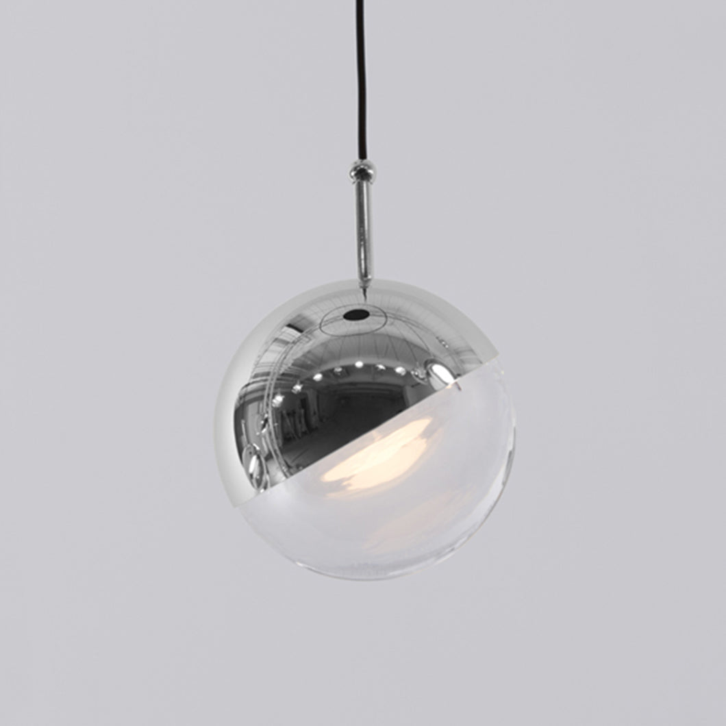 Zaneth minimalistisk pendellampe i stål og glas med flere ophæng til trappe