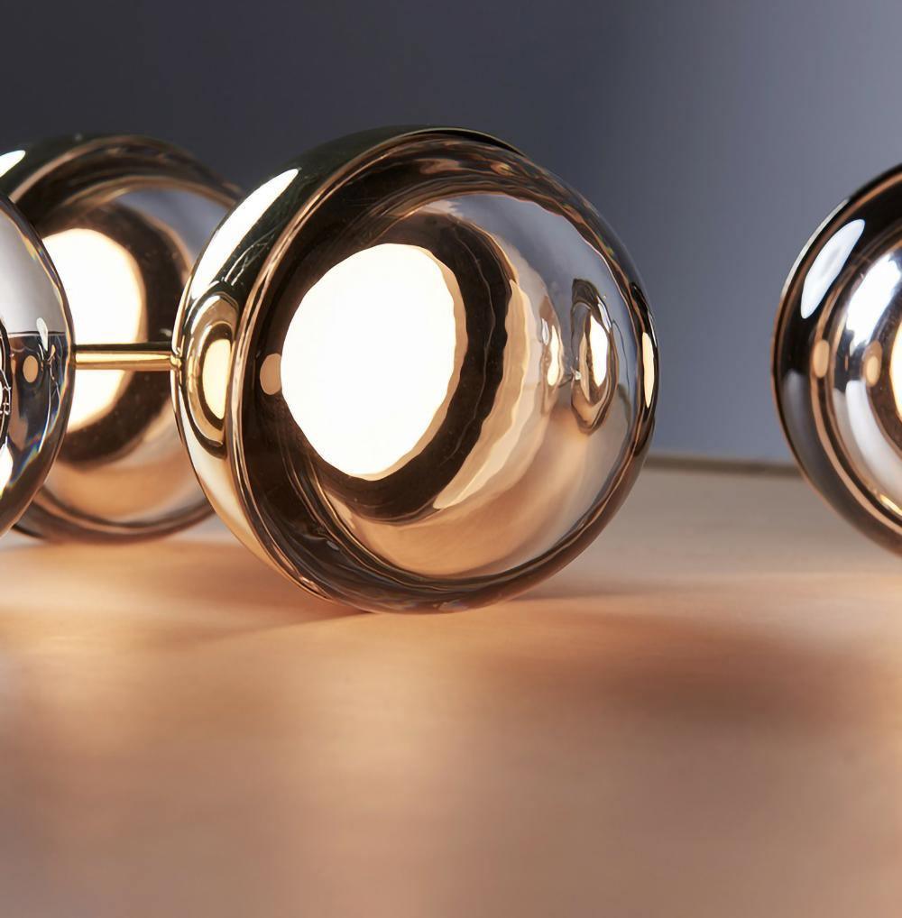 Zaneth minimalistisk pendellampe i stål og glas med flere ophæng til trappe