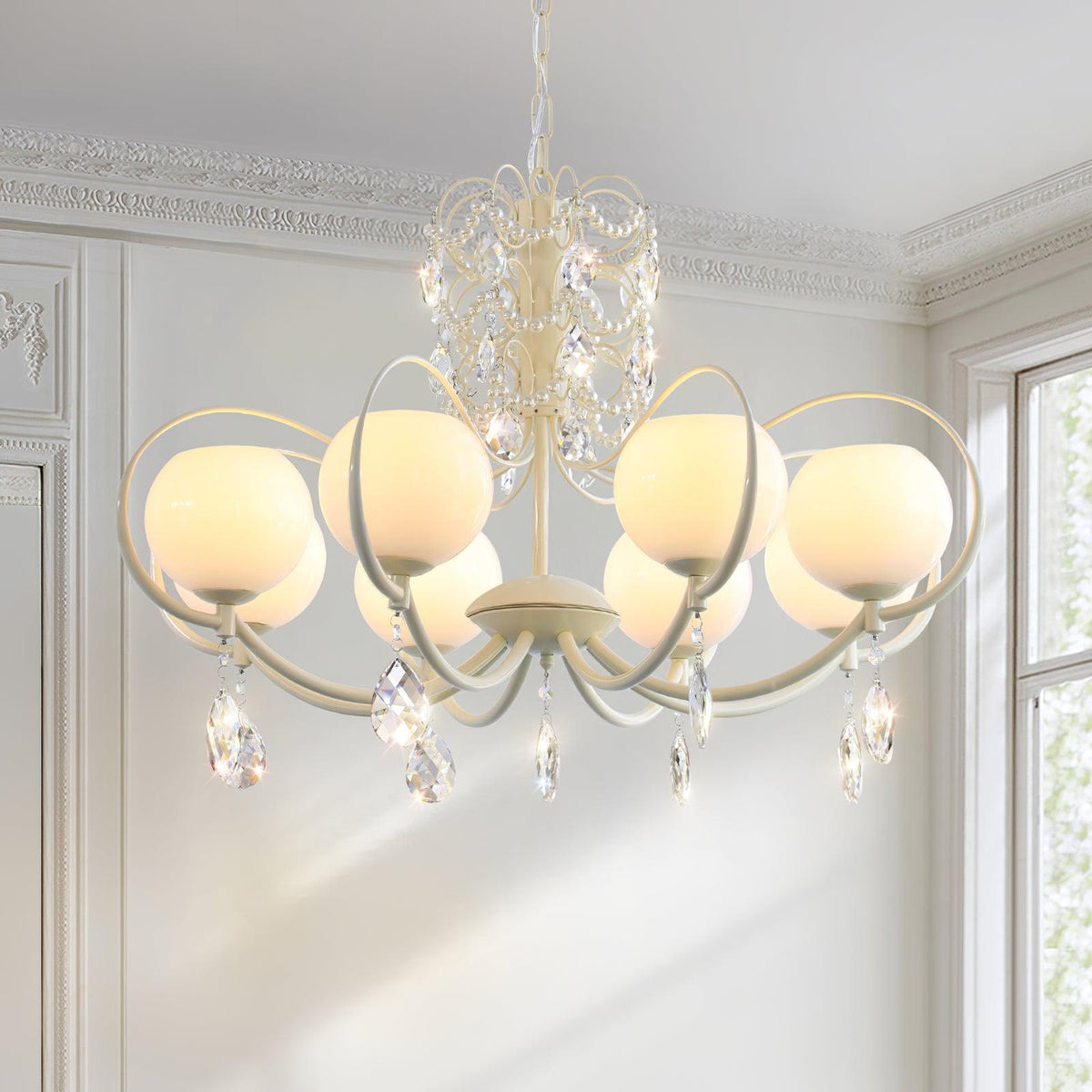 Celisine luksuslysekrone i glas