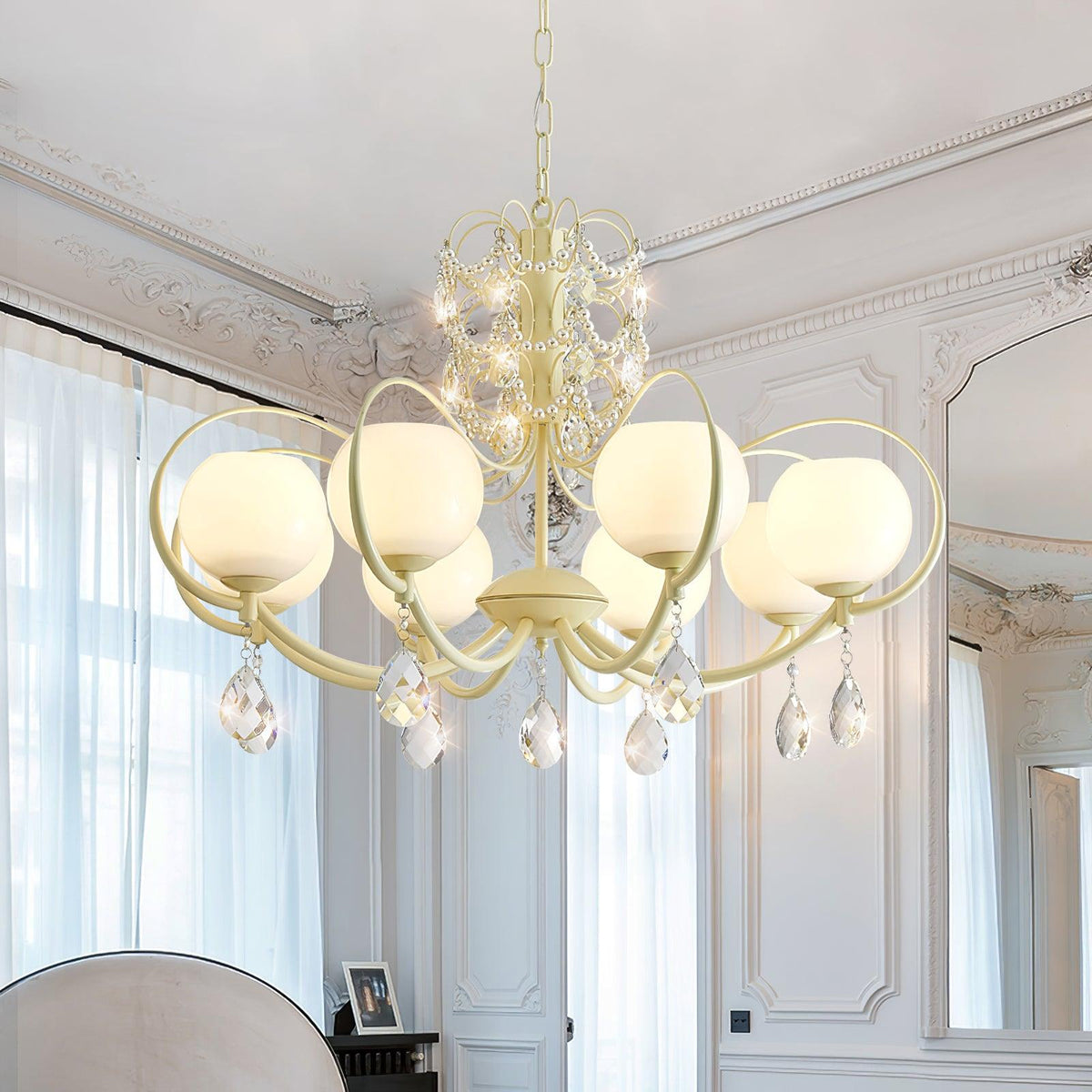 Celisine luksuslysekrone i glas