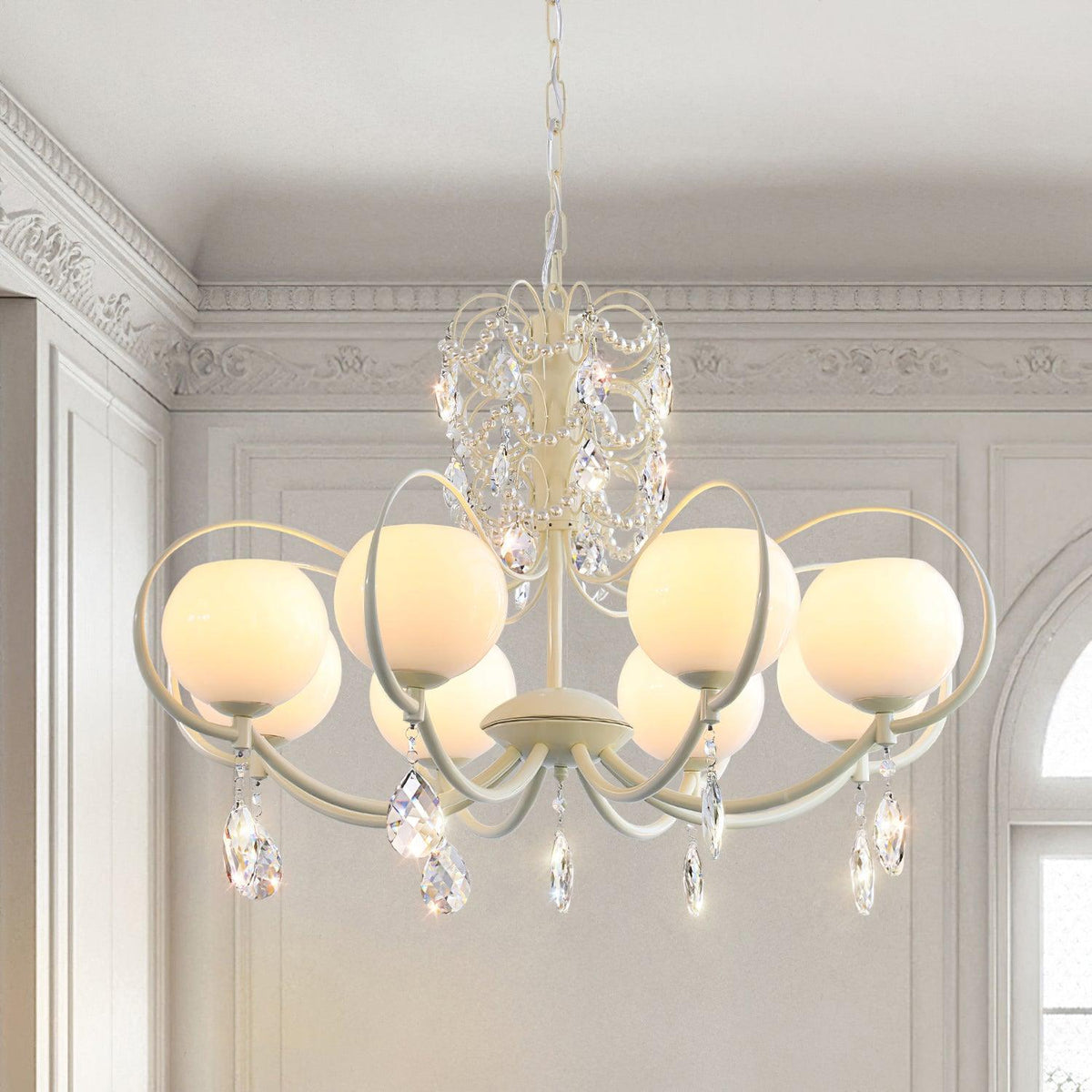 Celisine luksuslysekrone i glas