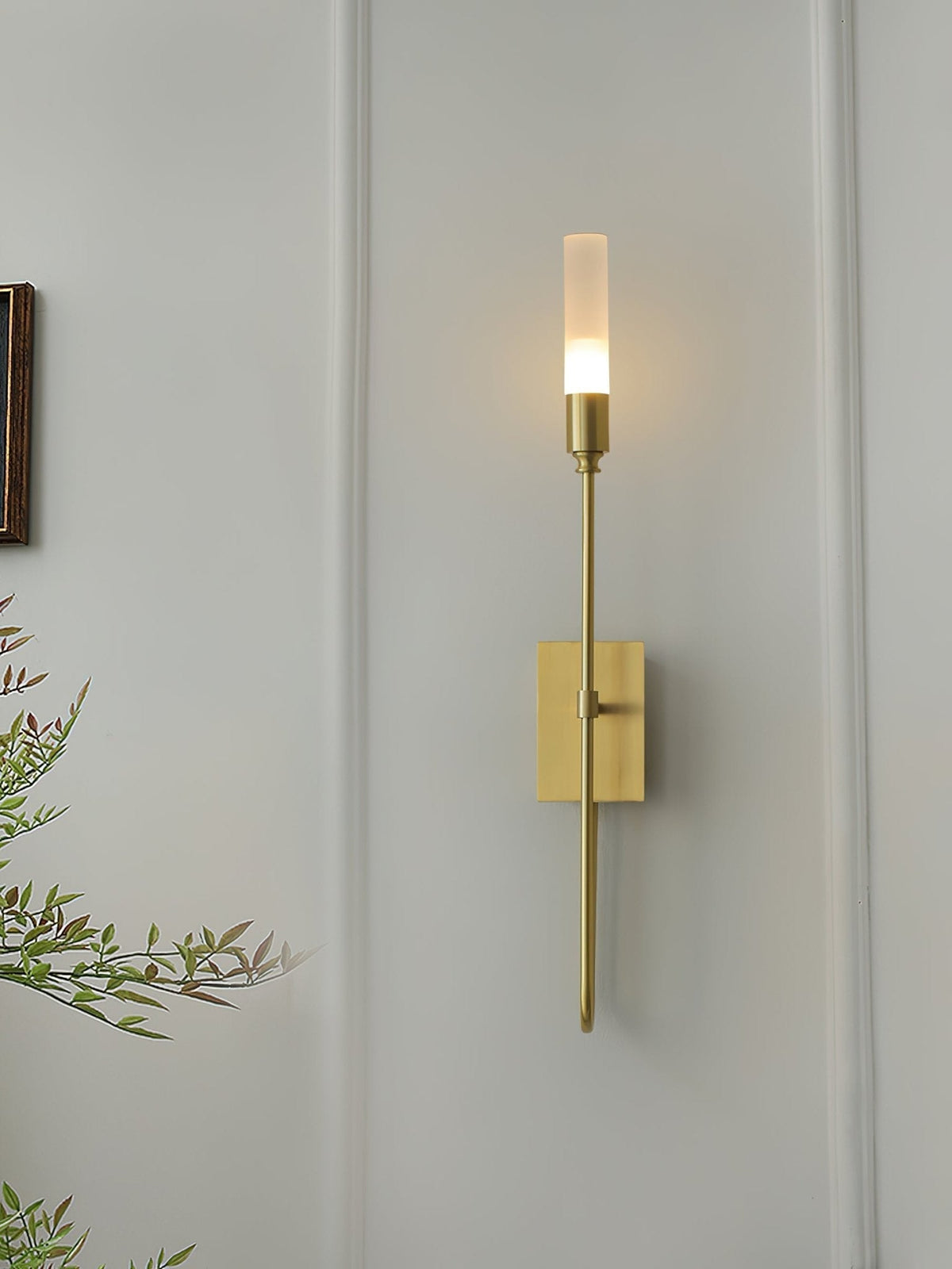 Yvori minimalistisk væglampe med dobbeltstang