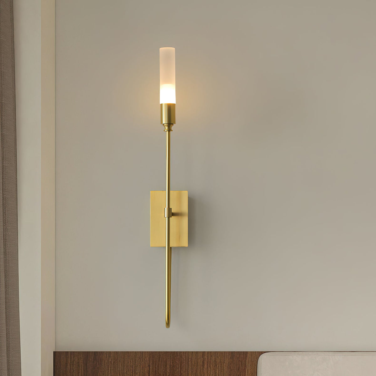 Yvori minimalistisk væglampe med dobbeltstang