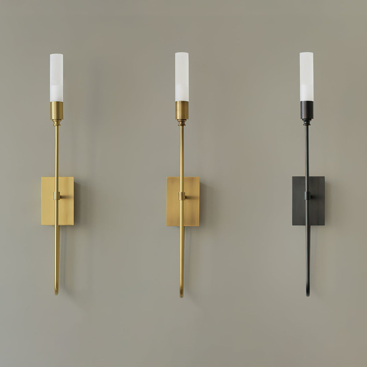 Yvori minimalistisk væglampe med dobbeltstang