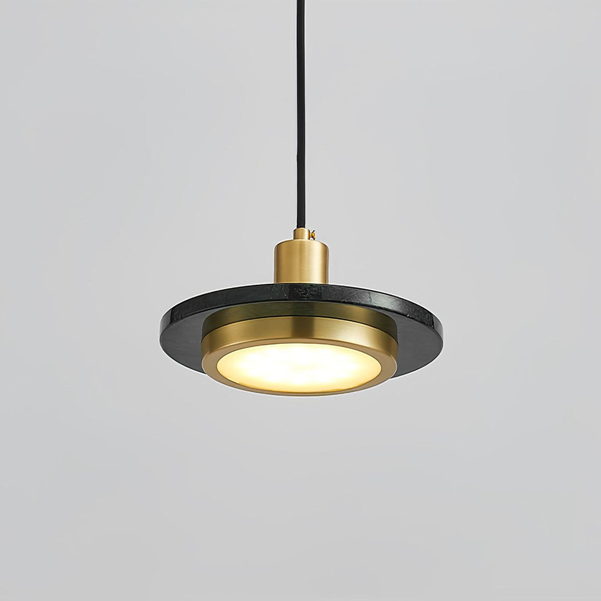 Bram modern pendellampa i marmor med dubbel cirkel