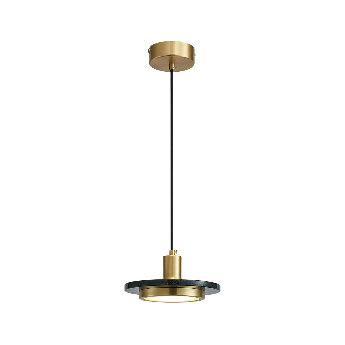 Bram modern pendellampa i marmor med dubbel cirkel