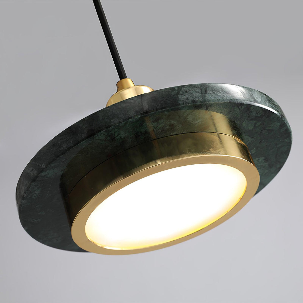 Bram modern pendellampa i marmor med dubbel cirkel