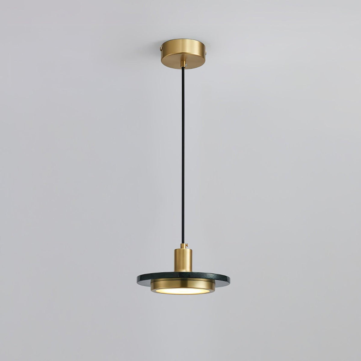 Bram modern pendellampa i marmor med dubbel cirkel