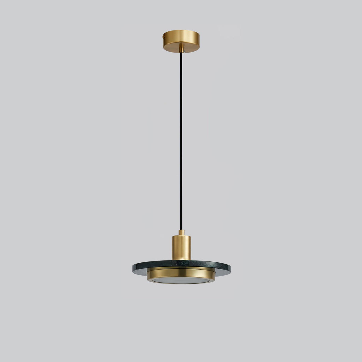 Bram modern pendellampa i marmor med dubbel cirkel
