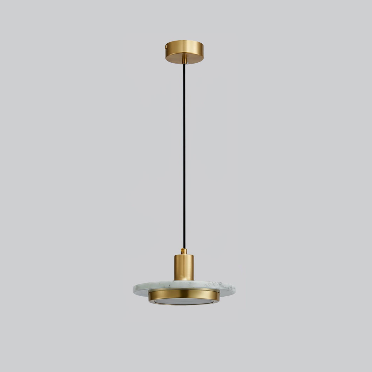 Bram modern pendellampa i marmor med dubbel cirkel