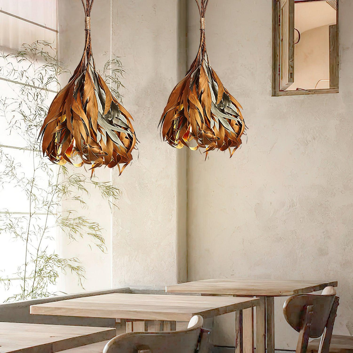 Candeeiro suspenso natural Lirien
