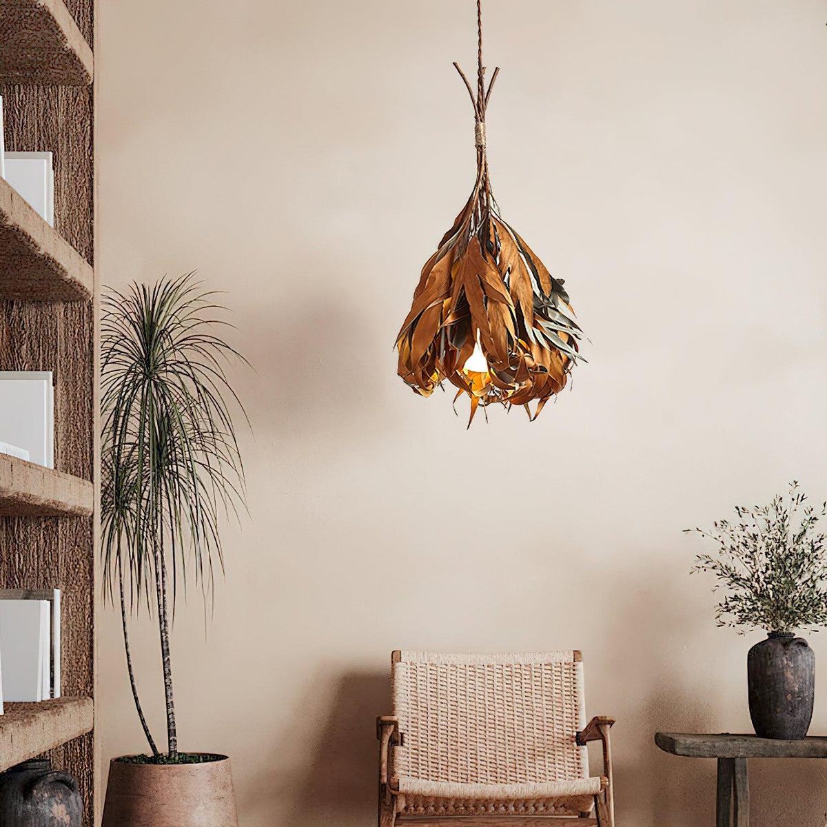 Candeeiro suspenso natural Lirien