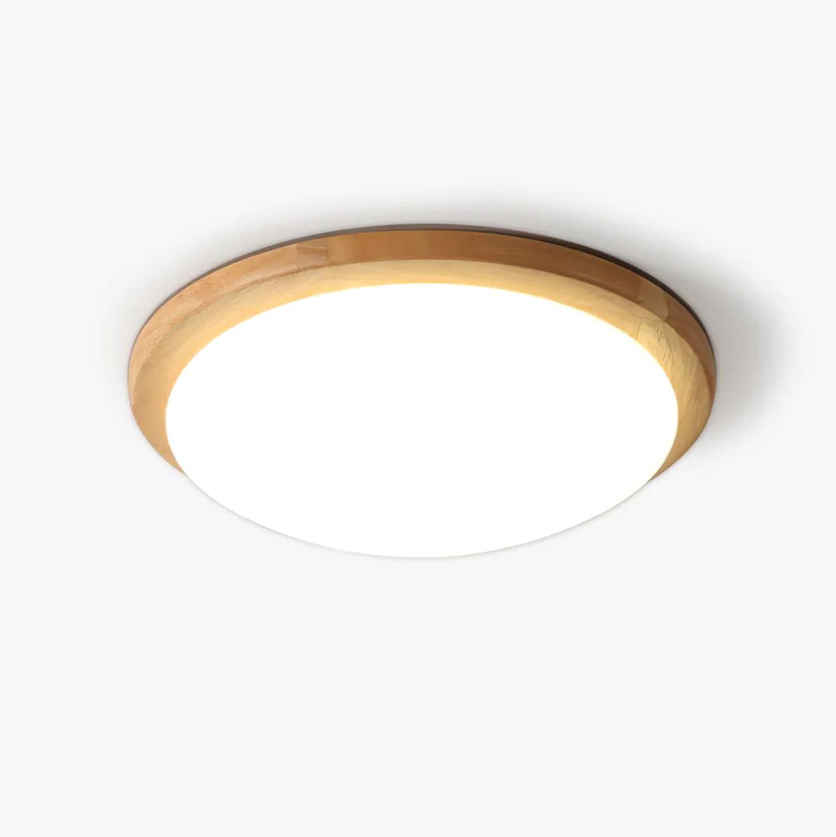 Myshae moderne minimalistisk trommeloftslampe i træ