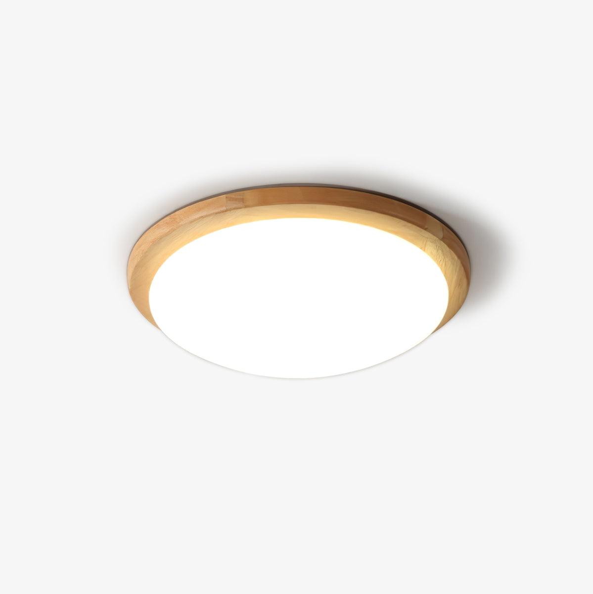 Myshae moderne minimalistisk trommeloftslampe i træ
