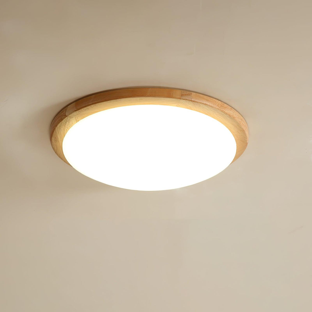 Myshae moderne minimalistisk trommeloftslampe i træ