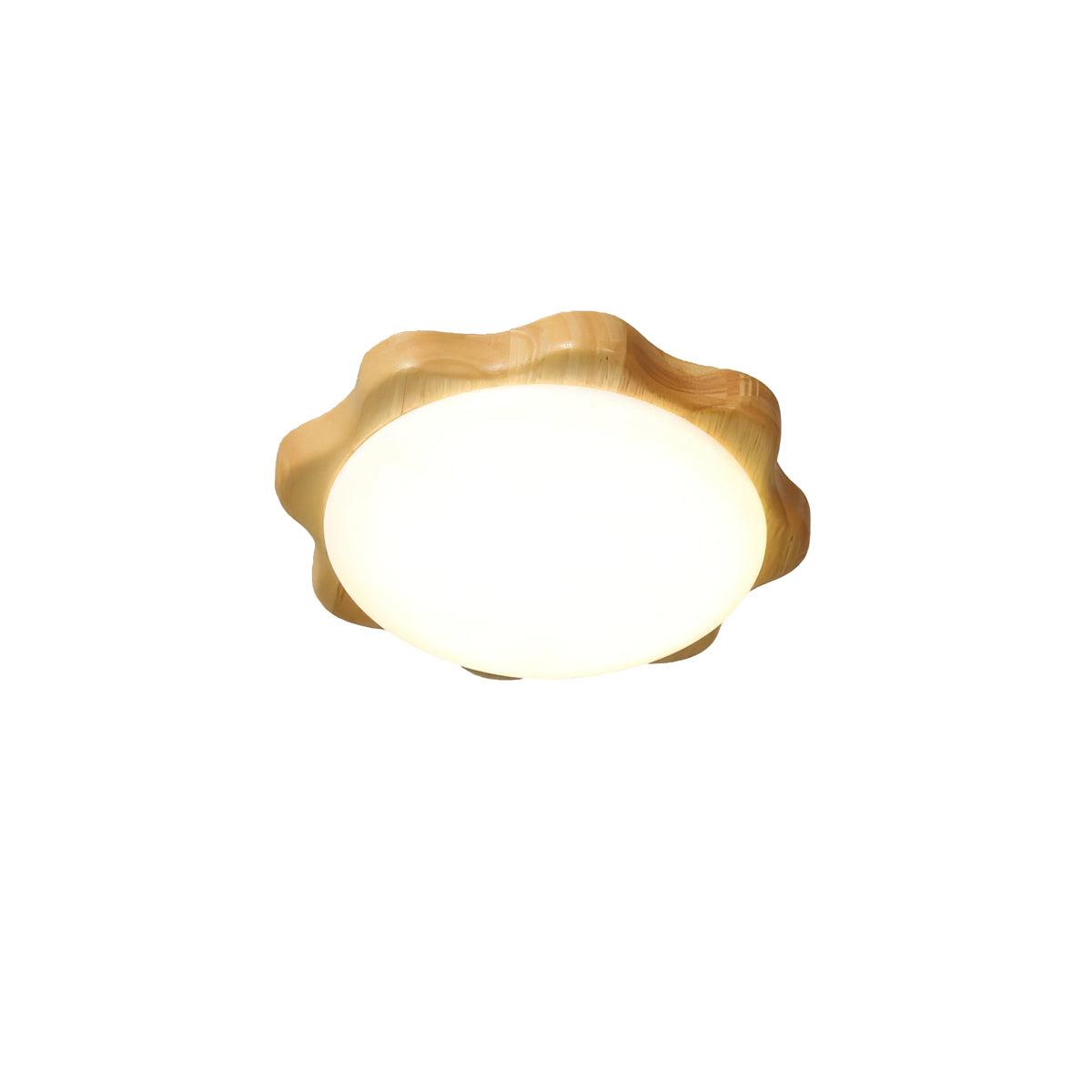 Myshae moderne minimalistisk trommeloftslampe i træ