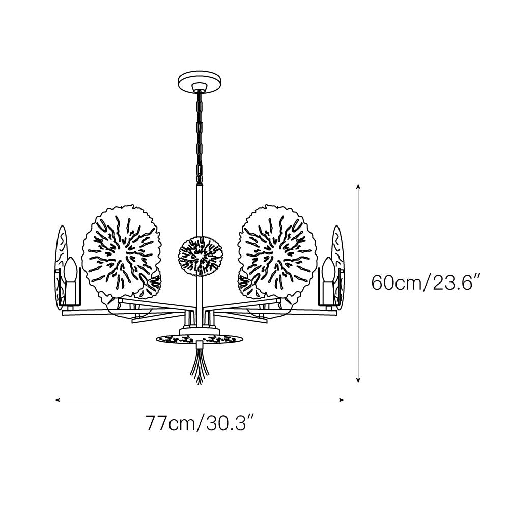 Dandelion-messinglysekrone